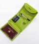 Жіночий шкіряний гаманець Peterson із захистом RFID 10 х 12,5 х 2 см (PTN RD-357-MCL-M-413) зелений - зображення 5