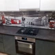 Виниловый кухонный фартук Тауэрский мост (для кухни наклейка ПВХ скинали) Лондон Англия Серый 600*2500 мм - изображение 10