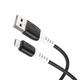 Кабель Hoco Micro USB silicone charging data cable X82 |1m, 2.4A| black - изображение 2