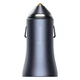 АЗП Baseus Dual Car Charger CCJDZ-CX U+C 40W Dark Gray + USB-C to Lightning (TZCCJD-B0G) - зображення 4