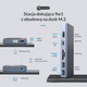 Stacja dokująca Orico 9w1 z obudową M.2 SSD NVMe (CDH-9N-GY-BP) - obraz 6