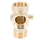 Соединитель пятивыводной 80мм 1”М×1”F×1”F×1/4”M×1/4”F ∠180° AQUATICA (779599) - изображение 2