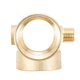 Соединитель пятивыводной 80мм 1”М×1”F×1”F×1/4”M×1/4”F ∠180° AQUATICA (779599) - изображение 4