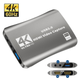 Внешняя карта видеозахвата 4K 60Hz HDMI в USB 3.0 c микрофонным входом и выходом на наушники, устройство видео оцифровки Gray(4K HDMI Video Capture USB) - изображение 1
