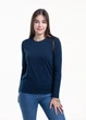 Лонгслив женский Наталюкс XL темно-синий (4123589402451) - изображение 1