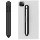Магнитный клеящийся силиконовый держатель для стилуса Apple Pencil 1st / 2nd Черный - изображение 1