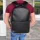 Чорний чоловічий рюкзак портфель з екошкіри Holiday 2.0 - зображення 1