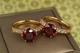 Кольцо Xuping Jewelry зерно граната с красным камнем р 16 золотистое - изображение 2