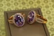 Кольцо Xuping Jewelry Камея с фиолетовым камнем р 20 золотистое - изображение 2