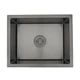 Кухонна мийка GAPPO GS5040-6 500x400 мм, PVD чорна сталь - зображення 3
