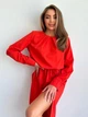 Платье миди летнее женское ISSA PLUS 13792 2XL Коралловое (issa2007682462636) - изображение 3