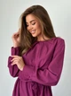 Платье миди летнее женское ISSA PLUS 13792 2XL Фиолетовое (issa2007682462759) - изображение 4