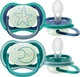 Пустушка Philips Avent Ultra Air Нічна 6-18 міс 2 шт (SCF376/13) - зображення 1