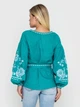 Женская вышиванка Narodnyy Butik бирюза/белая вышивка 1048.1 50 - изображение 2