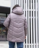 Женская зимняя куртка большого размера UF-fashion 00017-2-МО 54 графит - изображение 3