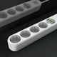 Сетевое зарядное устройство удлинитель Ldnio SE4432 4 USB 4 розетки 2m серо-White - изображение 4