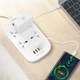 Сетевое зарядное устройство удлинитель Ldnio SC4407 4 USB 4 розетки 2m White - изображение 4