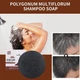 Чорне мило-шампунь Polygonum Soap для фарбування сивого волосся та догляду - зображення 7