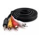 Кабель мультимедійний 3.5mm M to 3xRCA M 1.5m Extradigital - зображення 2