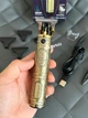 Профессиональный аккумуляторный триммер для бороды и усов Kemei KM-700B со сменными насадками 1-3 мм - изображение 1