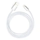 Дата кабель USB 2.0 AM to Lightning 1m nylon silver Vinga (VCPDCLNB1S) - изображение 5