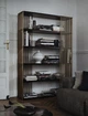 Дизайнерський Стелаж в стилі Loft Design 140x30x200h Золотий/Дерево ATL696 - зображення 1