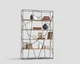 Дизайнерський Стелаж в стилі Loft Design 120x40x200h Сірий/Дерево ATL189 - зображення 7