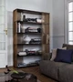 Дизайнерський Стелаж в стилі Loft Design 140x30x200h Золотий/Дерево ATL696 - зображення 14