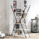 Дизайнерський Стелаж в стилі Loft Design 120x30x200h Чорний/Дерево ATL848 - зображення 2