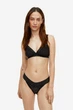 Трусики-стринги из кружева для женщины H&M 0952765001 L Черный - изображение 1
