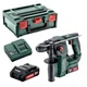 Аккумуляторный перфоратор Metabo PowerMaxx&nbsp;BH 12 BL 16, 2 акб 2.0 Ah, з/у, в кейсе (600207500) - изображение 1