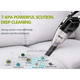 Автомобильный пылесос аккумуляторный Moltis L3, 2200mAh, 120W, 8000 Па, от USB из ABS пластика черный 10004 - изображение 7