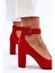 Damskie buty na obcasie Gloria 38 Czerwone (5905677462197) - obraz 6