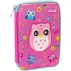 Пенал Cool For School со скрытым зеркальцем 1 отделение с органайзером фуксия (QT-5760-Rosered) - изображение 1