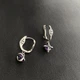 Серьги серебро 925 с аметистами нарядные стильные 4511 - изображение 4