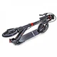 Самокат складний Scale Sports SS-12 ДИСКОВЕ гальмо з амортизатором LED-ліхтариком чорний двоколісний РЕМІНЬ в подарунок 7+ - зображення 3