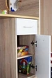 Кровать-чердак со столом, шкафом и полками для детей Fmebel Инсбрук 80х190 - изображение 4