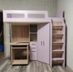 Кровать-чердак со столом, шкафом и полками для детей Fmebel Токио 90х190 - изображение 3