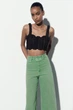 Джинсы Zara 8246/068 36 Зеленые - изображение 3