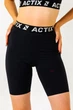 Велосипедки женские (облегающие шорты, трэки) ACTIX Athletic Short Tracks, чёрные L - изображение 1