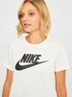 Koszulka damska bawełniana Nike W Nsw Tee Essntl Icn Ftra DX7906-100 XS Biała - obraz 4