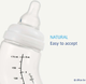 Силіконова соска до пляшечки Difrax S-bottle Natural для годування велика х 2 шт (673) - зображення 4