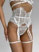 Нежный Соблазнительный комплект женского нижнего белья 2120/3 белый Simply sexy L - изображение 6