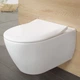 Унитаз подвесной Villeroy & Boch VERITY DESIGN 2.0 с крышкой SlimSeat и быстросъемным креплением, белый (5C98HR01) - изображение 2