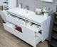 Тумба Cyprus 1250 L c умывальником Peggy 1250 L, белый глянец - изображение 3
