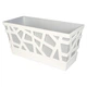 Вазон Idel Flowerbox 40 см сірий/білий 9.4 л - зображення 1