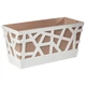 Вазон Idel Flowerbox 40 см коричневый/белый 9.4 л - изображение 1