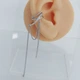 Серьга каффа на ухо без прокола (1 шт) MK1264 серебряный - изображение 5