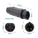 Адаптер Перехідник Type 2 - Type 1 Mirrow (J1772 – Mennekes IEC 62196-2) Black (HbP50567) - зображення 6