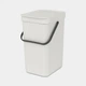 Ведро для мусора Brabantia Sort & Go 12 л Светло серое (213281) - изображение 1